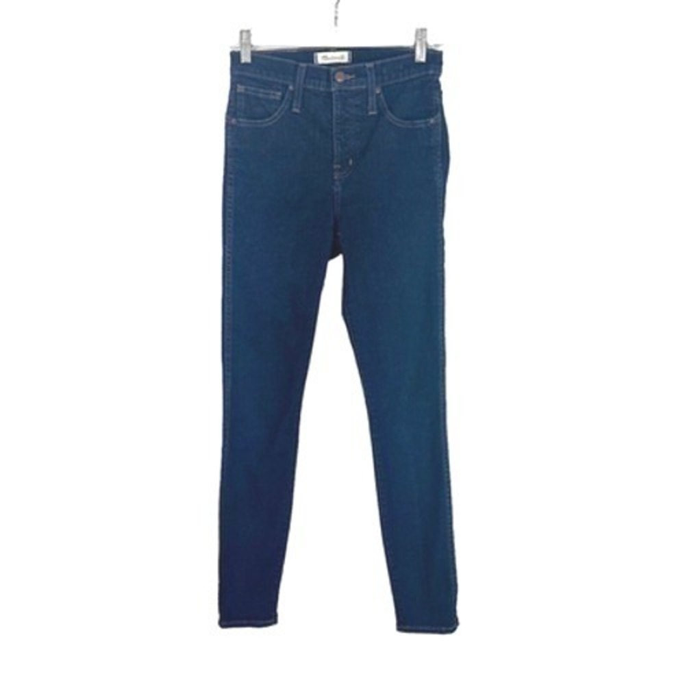 Madewell Jeans Womens 10" High Rise Skinny Size 26 Stretch‎ Dark Wash Denim Blue